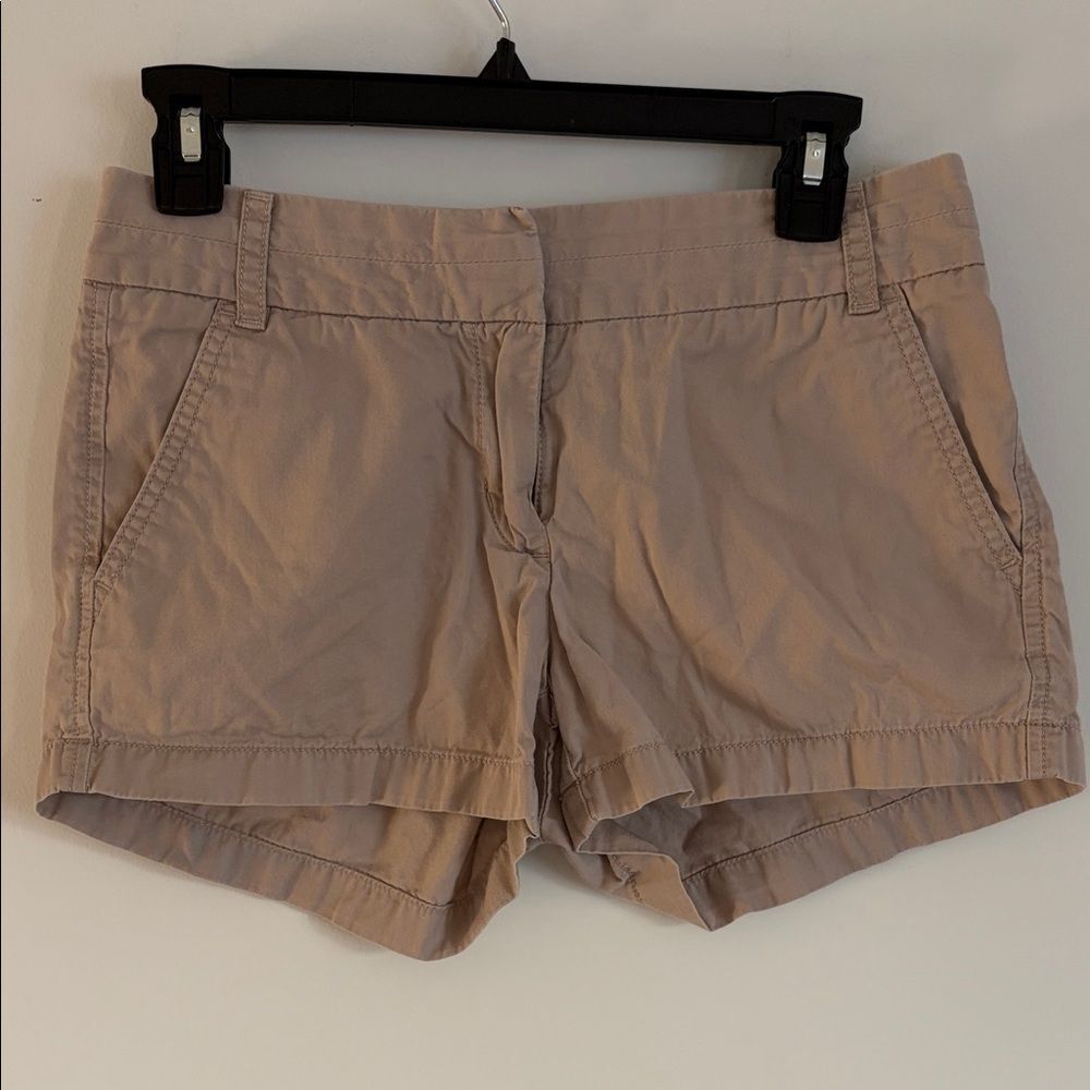 J. Crew Y2K Mini Shorts- 100% Cotton Chino “Broken-in” Sz 0